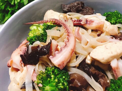 こんにゃく麺のビーフン風